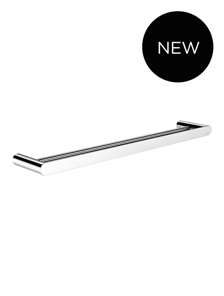 Meir Curvaé Double Towel Rail - Polished Chrome