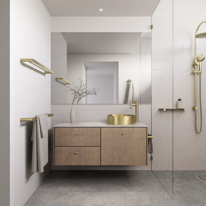 Meir Curvaé Shower Shelf - Tiger Bronze