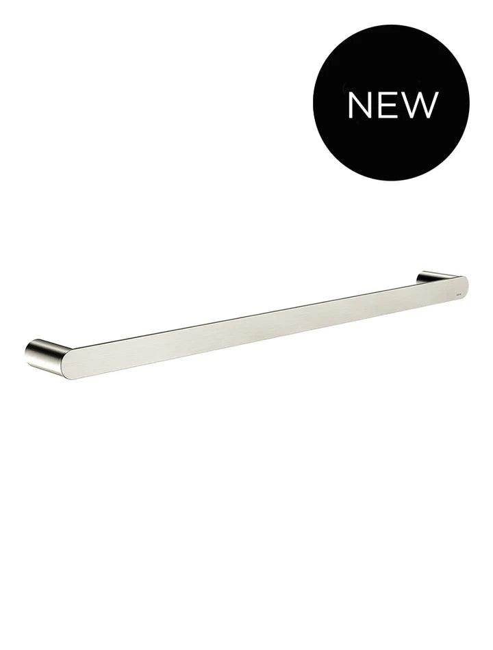 Meir Curvaé Single Towel Rail 600mm - Brushed Nickel