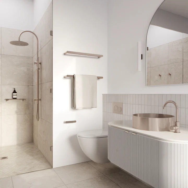 Meir Curvaé Toilet Roll Holder - Champagne