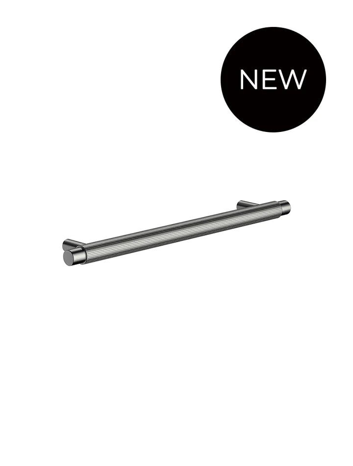 Meir Öppen Round Pull Cabinet Handle (Linear Knurled) - Shadow Gunmetal