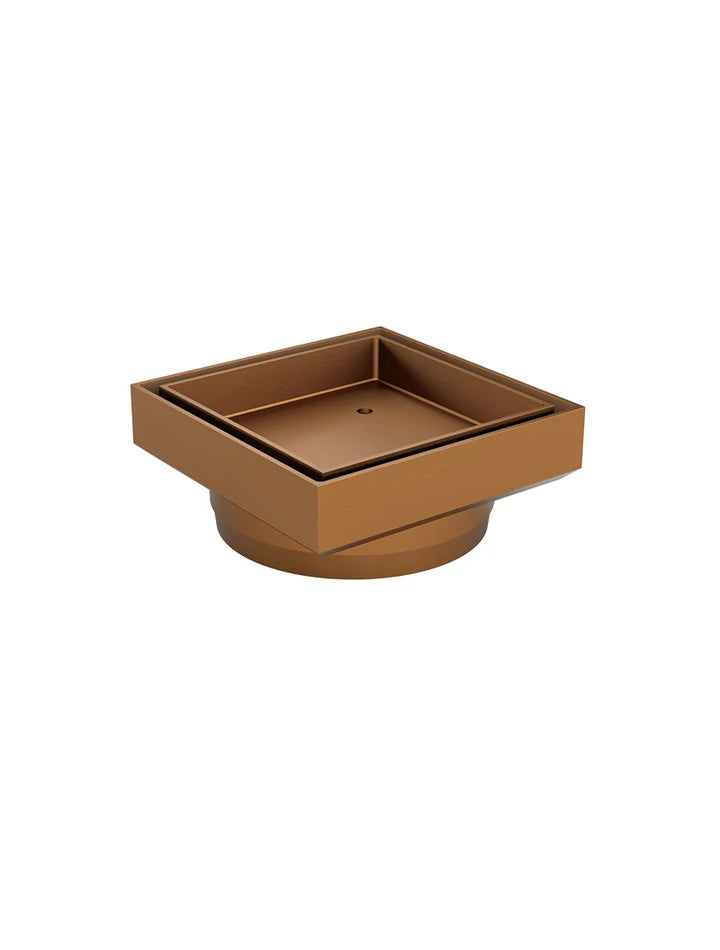 Meir Shower Waste with Tile Insert - Lustre Bronze