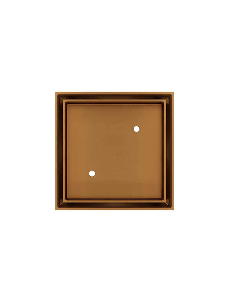 Meir Shower Waste with Tile Insert - Lustre Bronze