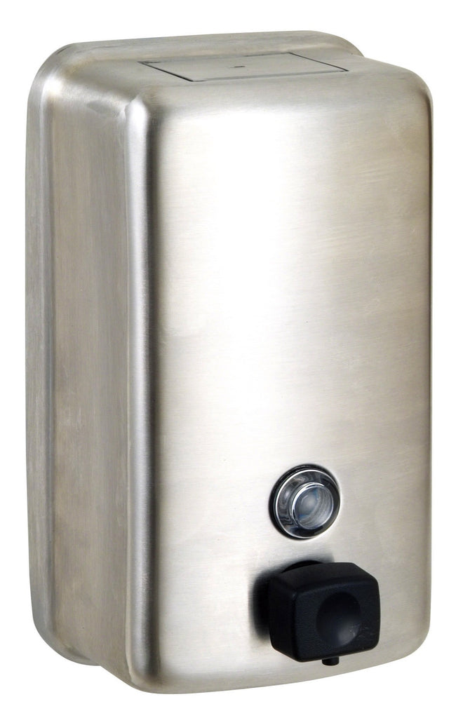 Metlam Ellipse Button Pump Soap Dispenser - Satin Stainless Steel