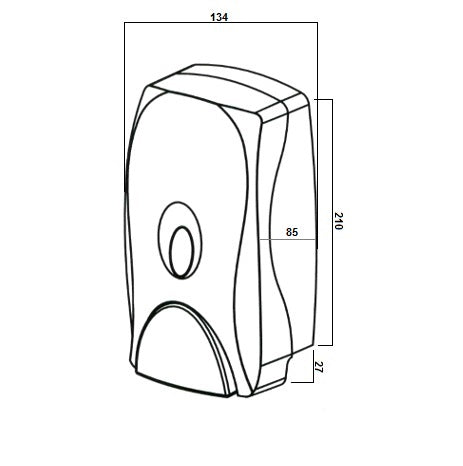 Metlam Foam Soap Dispenser - ABS - White/Grey