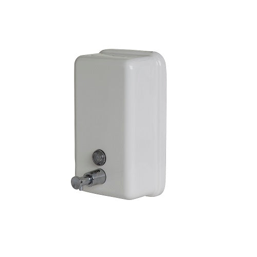 Metlam Vertical Soap Dispenser - Powder Coat White
