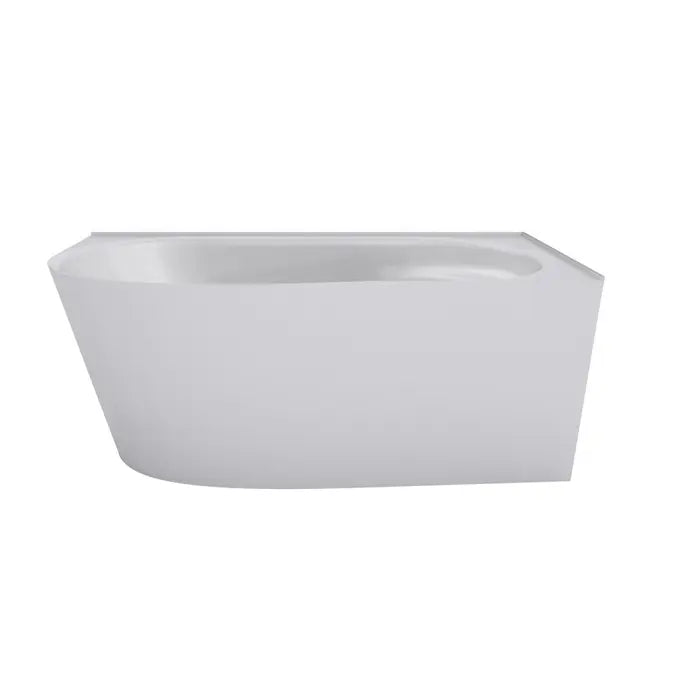 Decina Natalie Back To Corner Freestanding Bath 1500mm - Gloss White