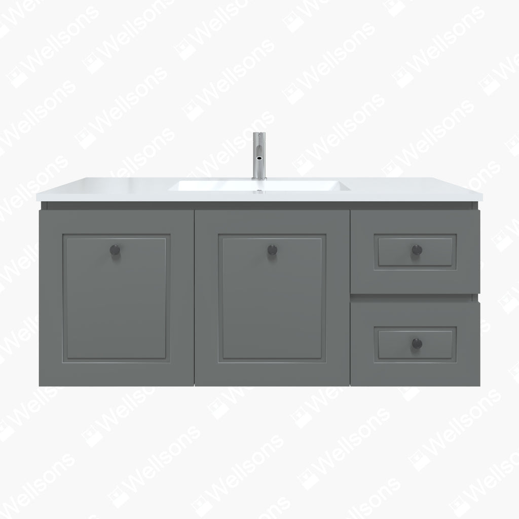 Timberline Nevada Classic Wall Hung Vanity Alpha Ceramic Basin Top