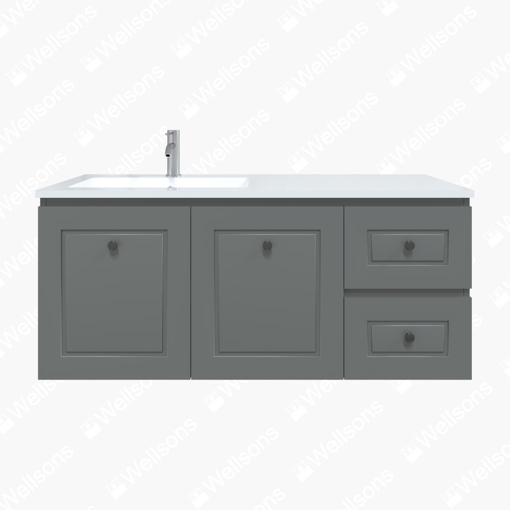Timberline Nevada Classic Wall Hung Vanity Alpha Ceramic Basin Top