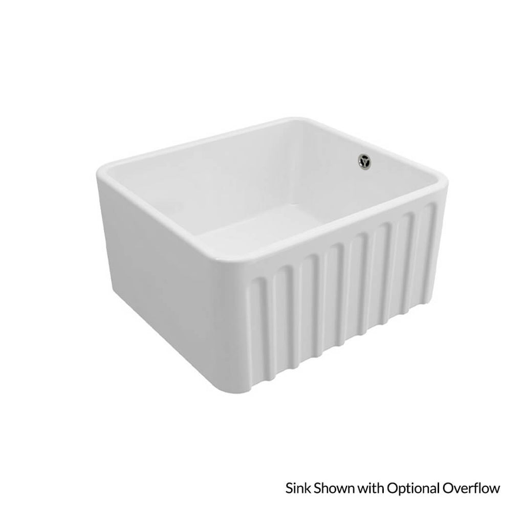 Turner Hastings Novi 50x46 Fireclay Butler Sink - Gloss White