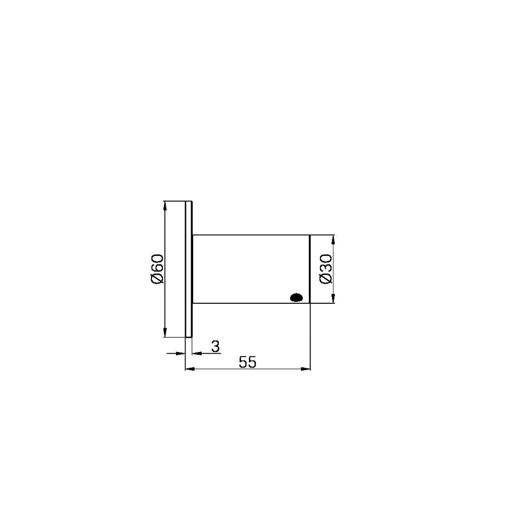 Nero Mecca Robe Hook II - Brushed Nickel