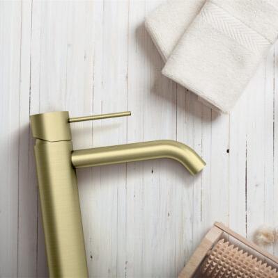Nero Mecca Tall Basin Mixer - Brushed Gold