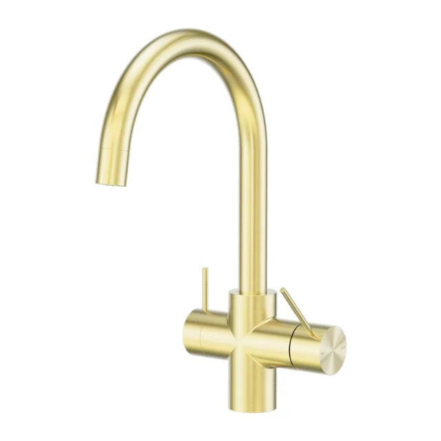 Nero Mecca 3 Way Filtered Mixer Tap - Brushed Gold