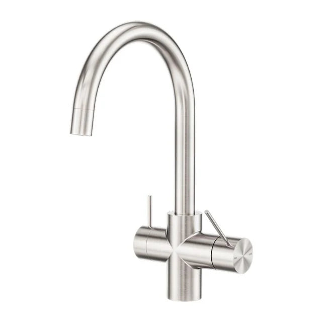 Nero Mecca 3 Way Filtered Mixer Tap - Brushed Nickel