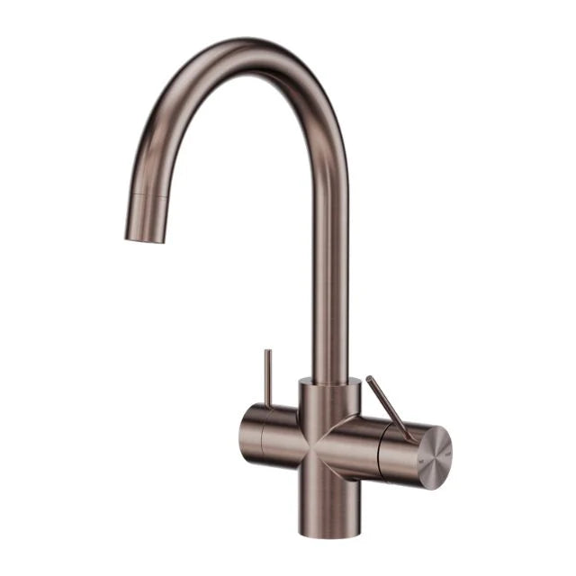 Nero Mecca 3 Way Filtered Mixer Tap - Brushed Bronze