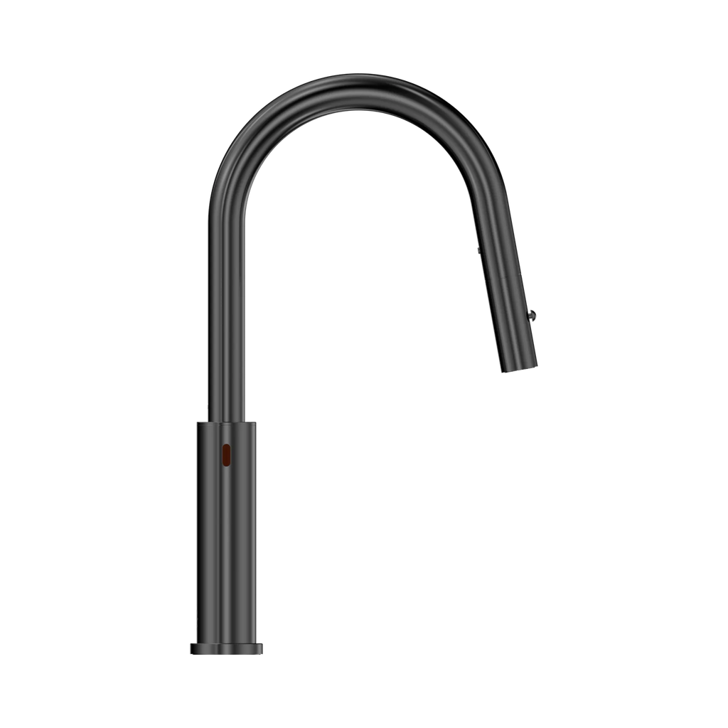 Nero Mecca Smart Sensor Pull Out Kitchen Mixer - Gunmetal