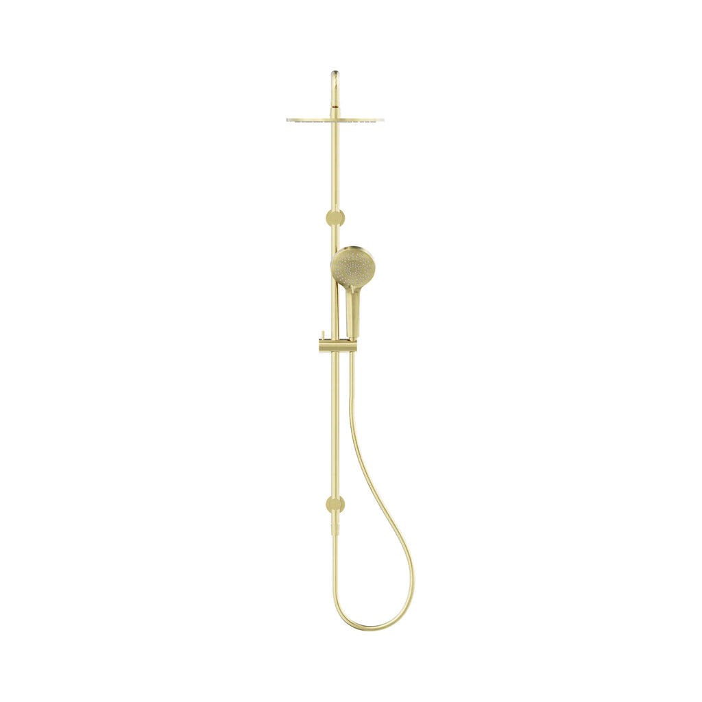 Nero Round Twin Shower - Brushed Gold