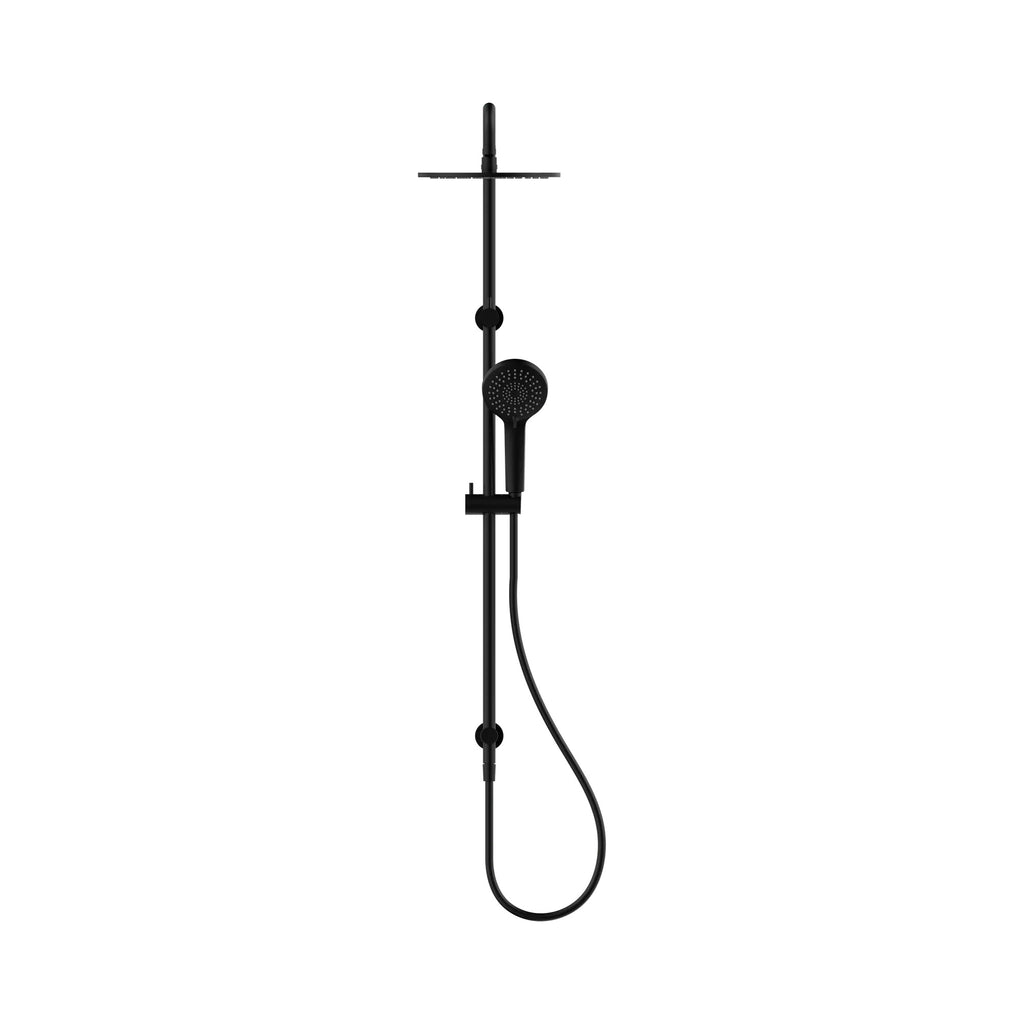 Nero Round Twin Shower - Matte Black