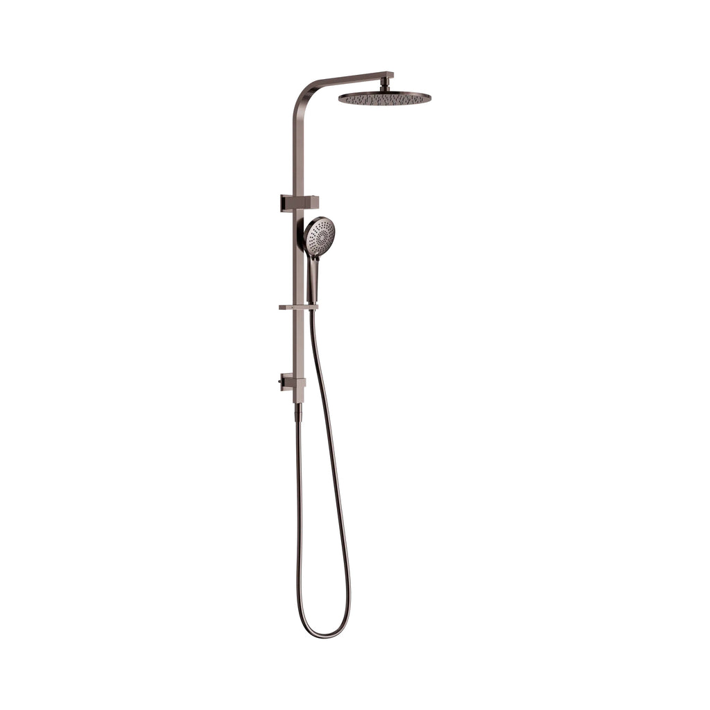 Nero Bianca Round Combination Shower 250mm - Brushed Bronze