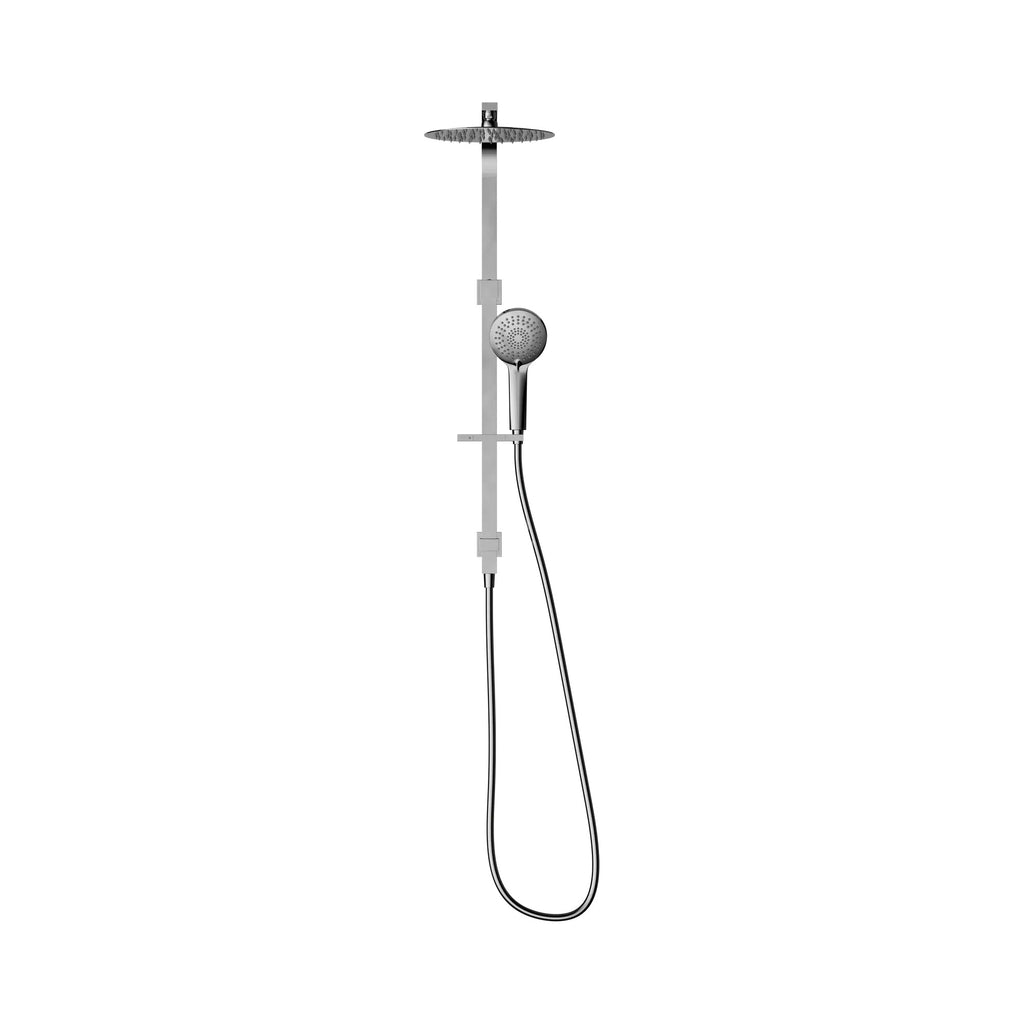 Nero Bianca Round Combination Shower 250mm - Chrome