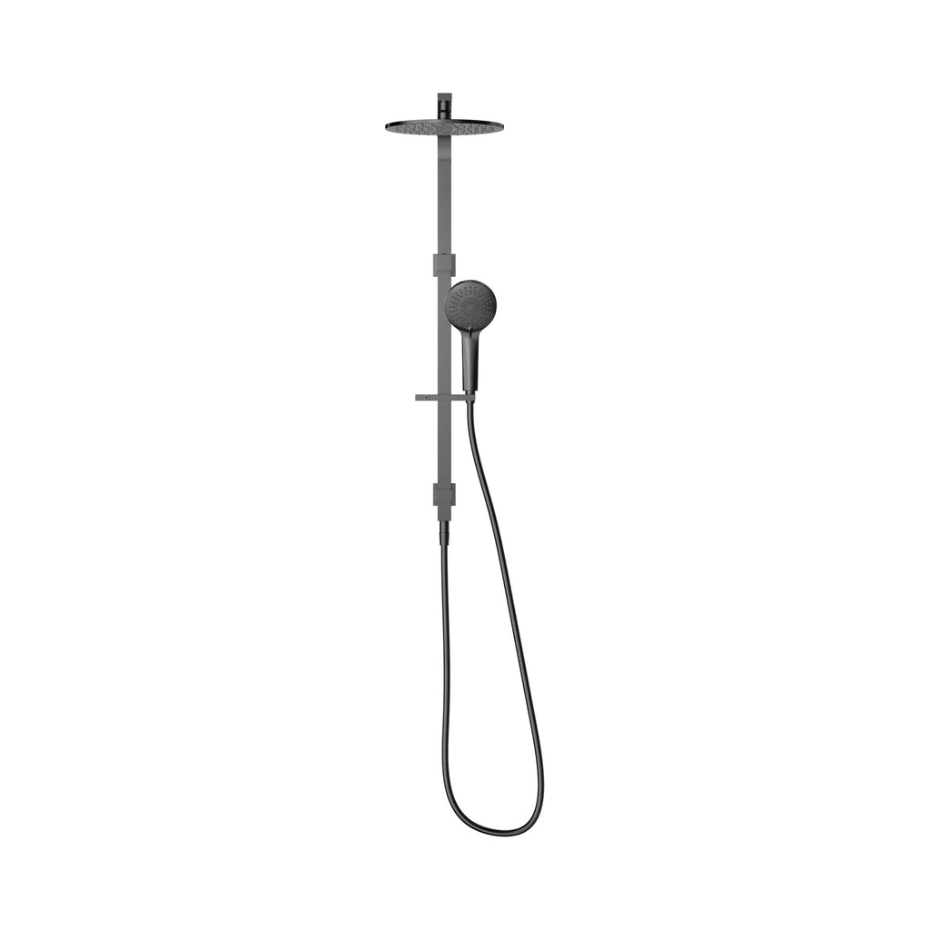 Nero Bianca Round Combination Shower 250mm - Gunmetal Grey