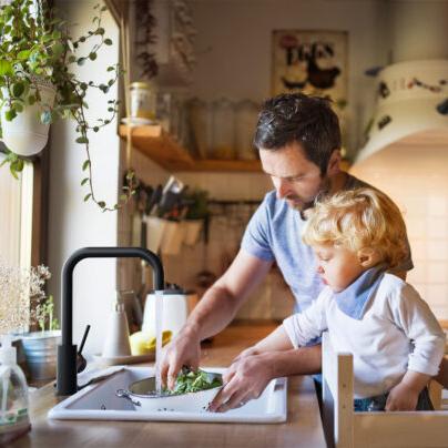 Nero Dolce Square Shape Kitchen Mixer - Matte black