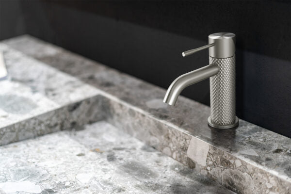 Nero Opal Basin Mixer - Brushed Nickel