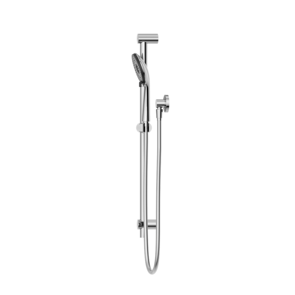 Nero Round Metal Project Shower Rail - Chrome