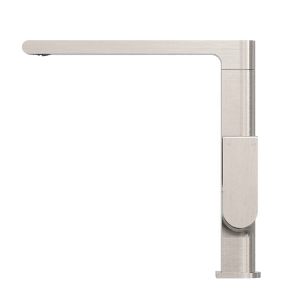 Nero Bianca Sink Mixer - Brushed Nickel
