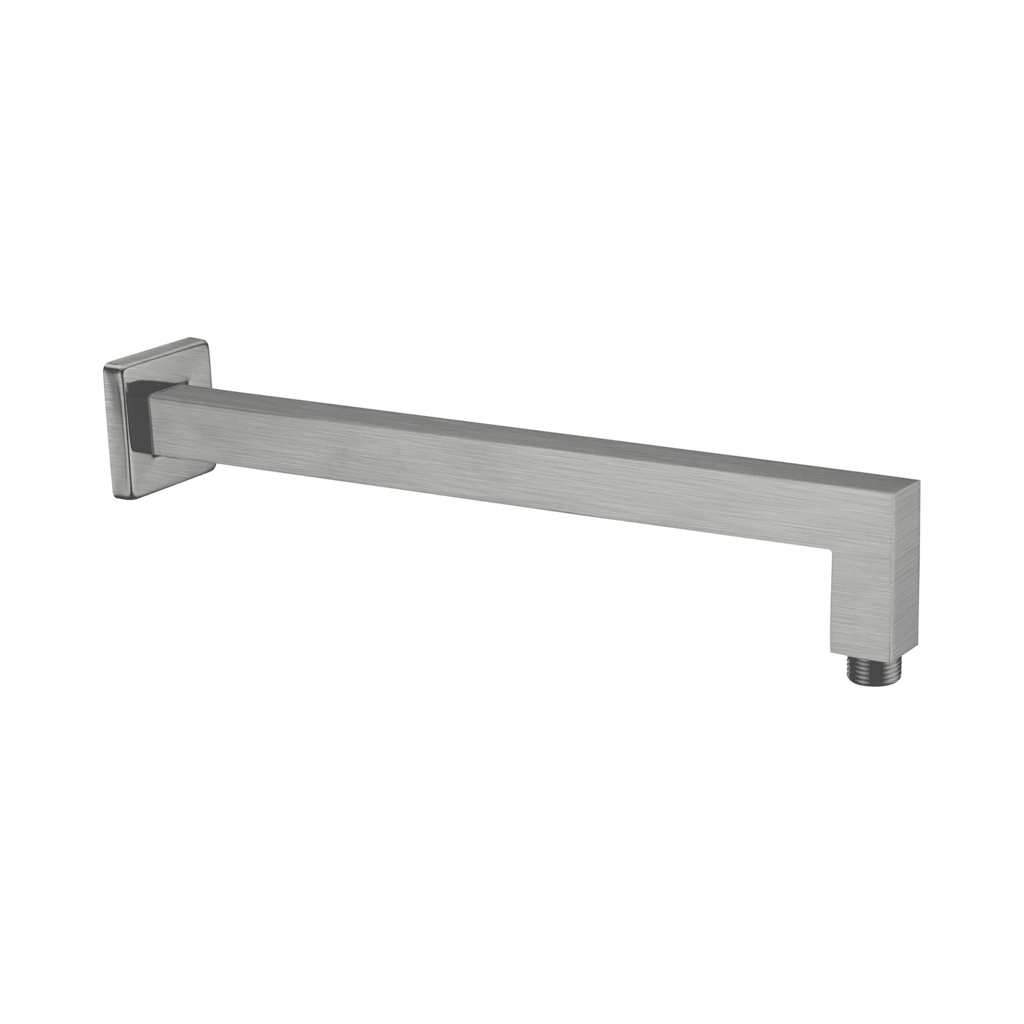Nero Square Wall Mounted Shower Arm - Gunmetal Grey