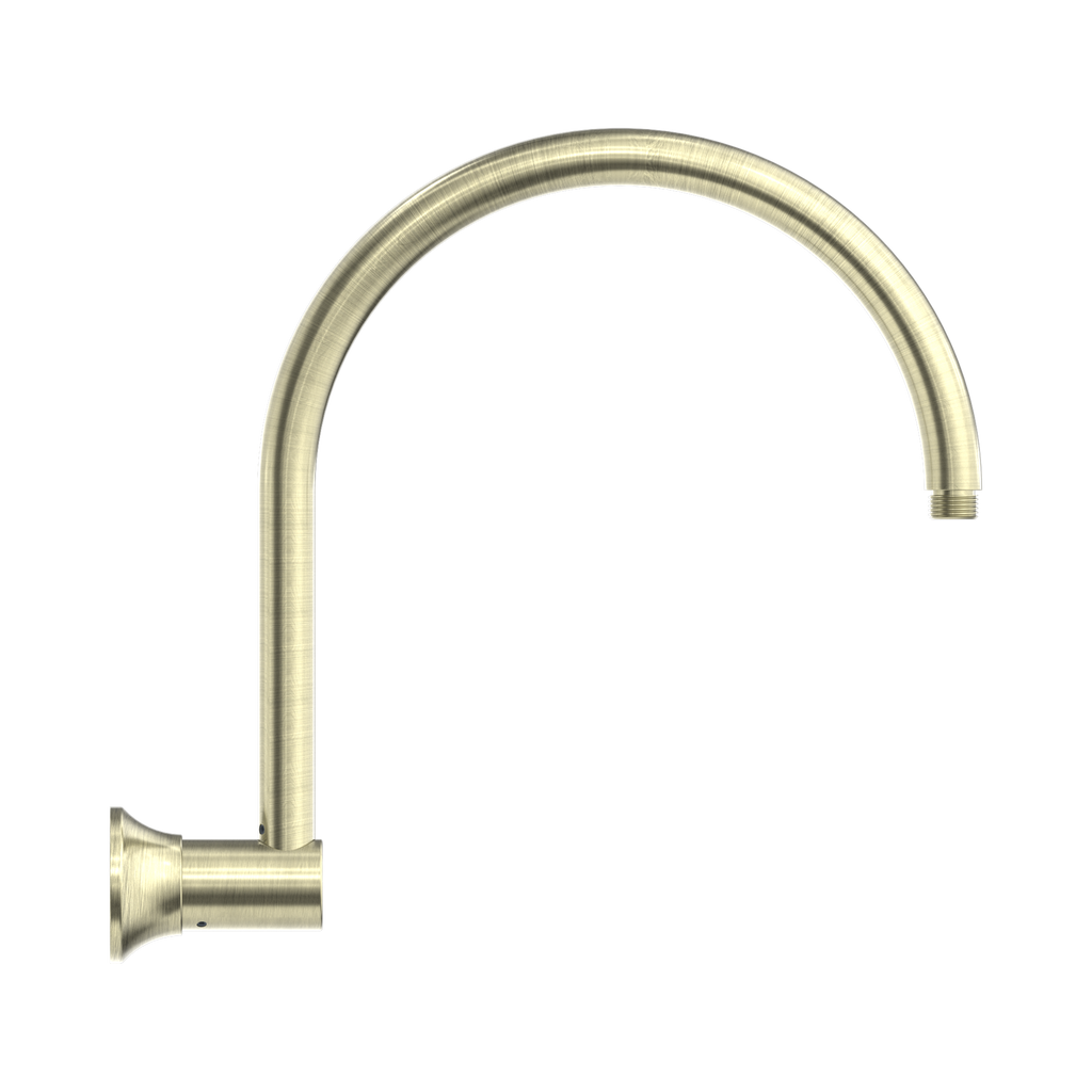 Nero York Shower Arm - Aged Brass