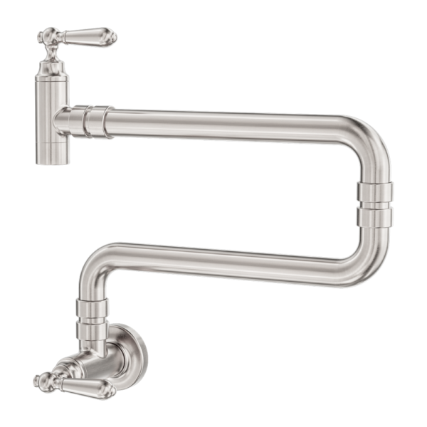 Nero York Wall Mounted Pot Filler - Brushed Nickel