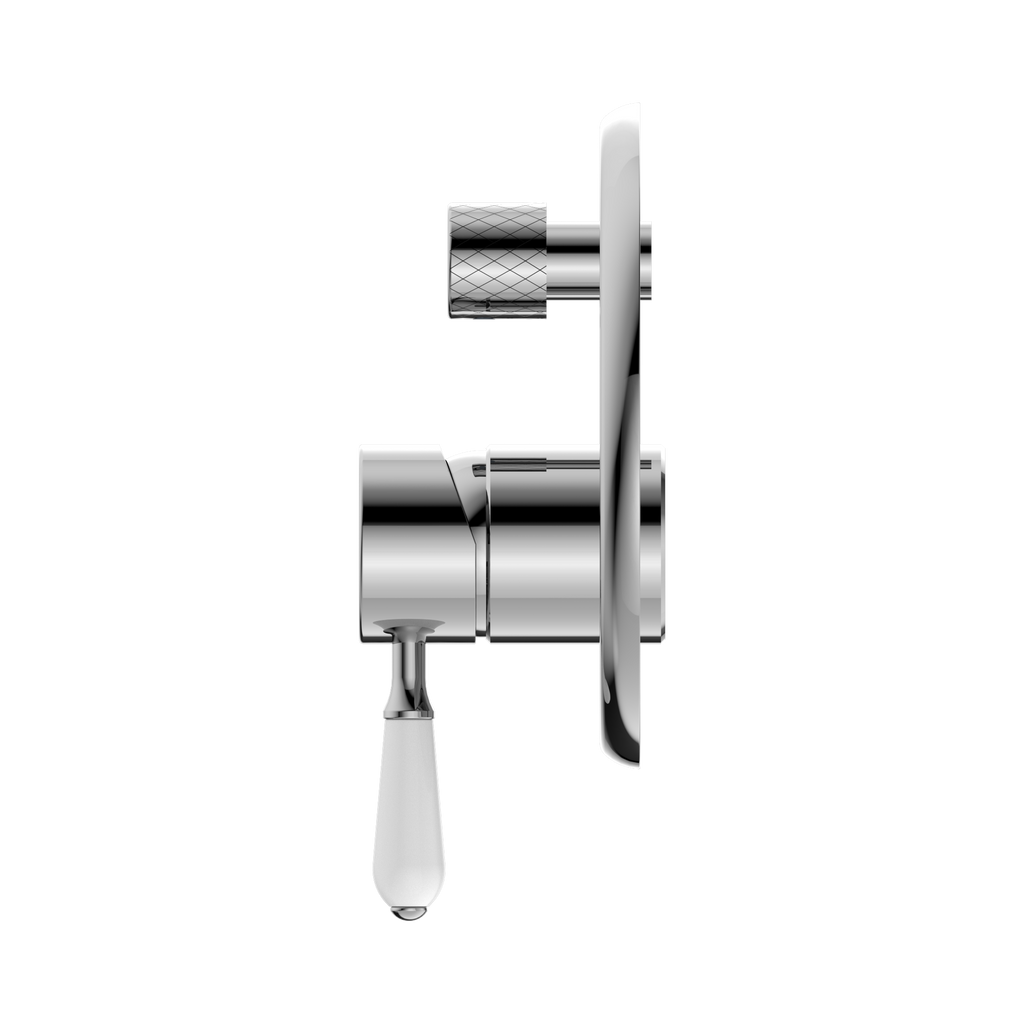 Nero York Shower Mixer With Diverter - Chrome