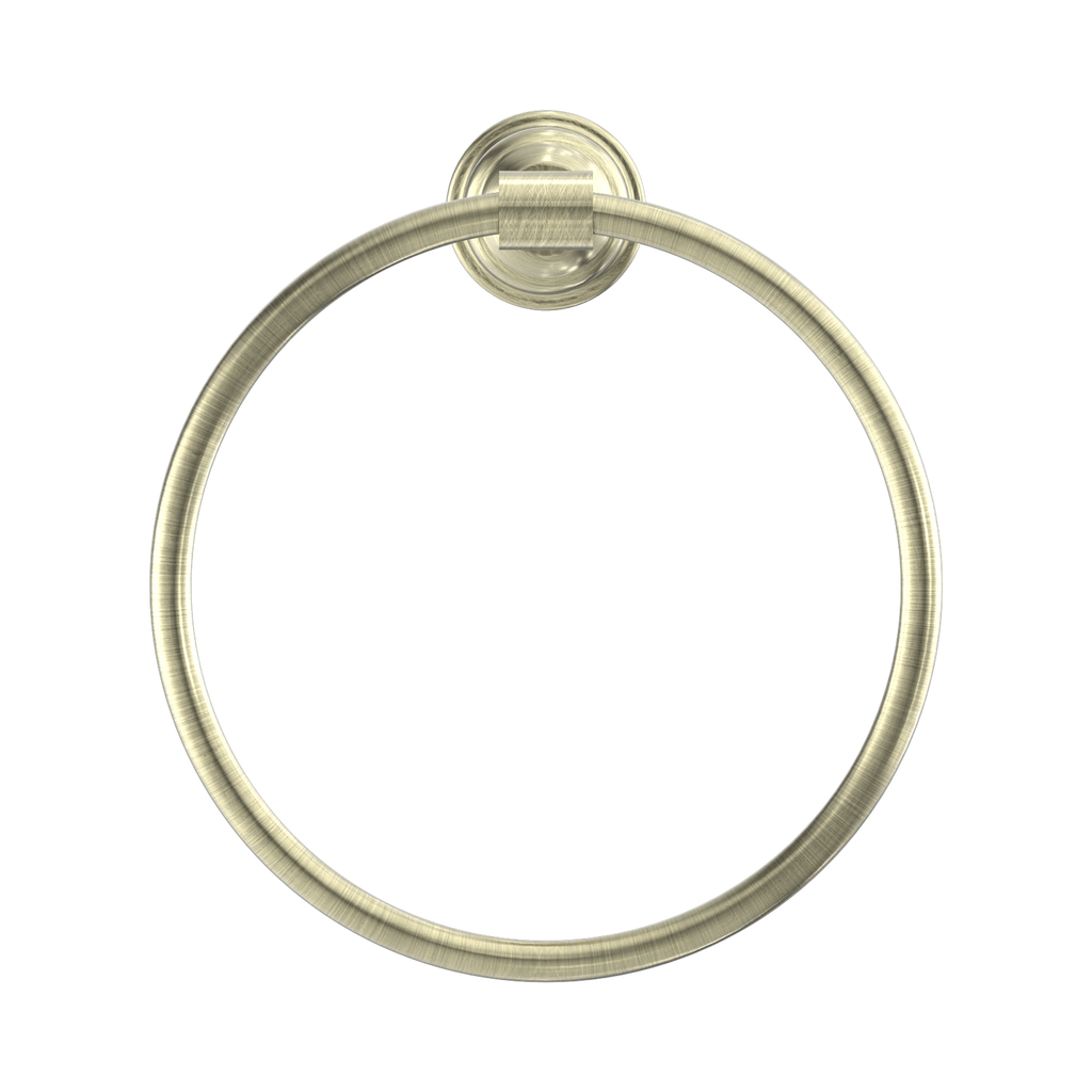 Nero York Towel Ring - Aged Brass