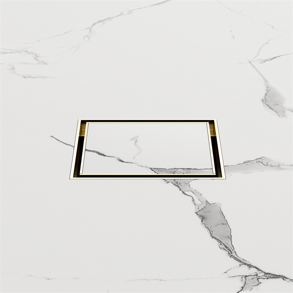 Nero Tile Insert Floor Waste 50mm Outlet - Brushed Gold