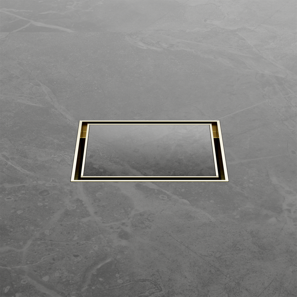 Nero Tile Insert Floor Waste 50mm Outlet - Brushed Gold