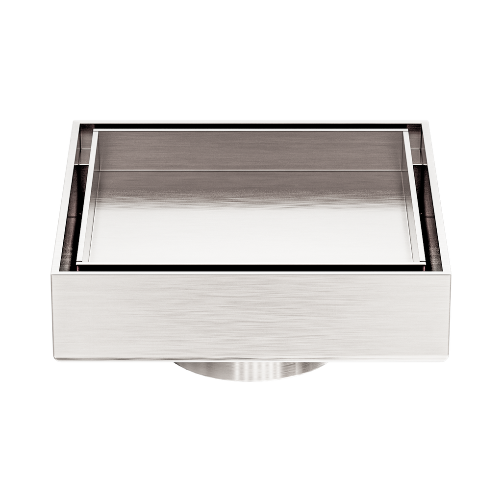 Nero Tile Insert Floor Waste 50mm Outlet - Brushed Nickel