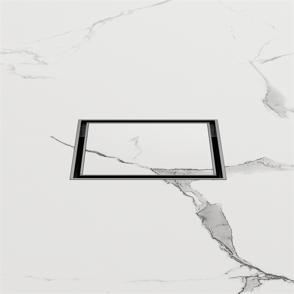 Nero Tile Insert Floor Waste 50mm Outlet - Gunmetal Grey