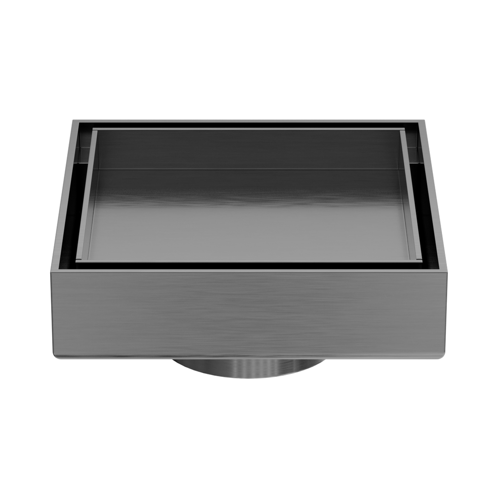 Nero Tile Insert Floor Waste 50mm Outlet - Gunmetal Grey