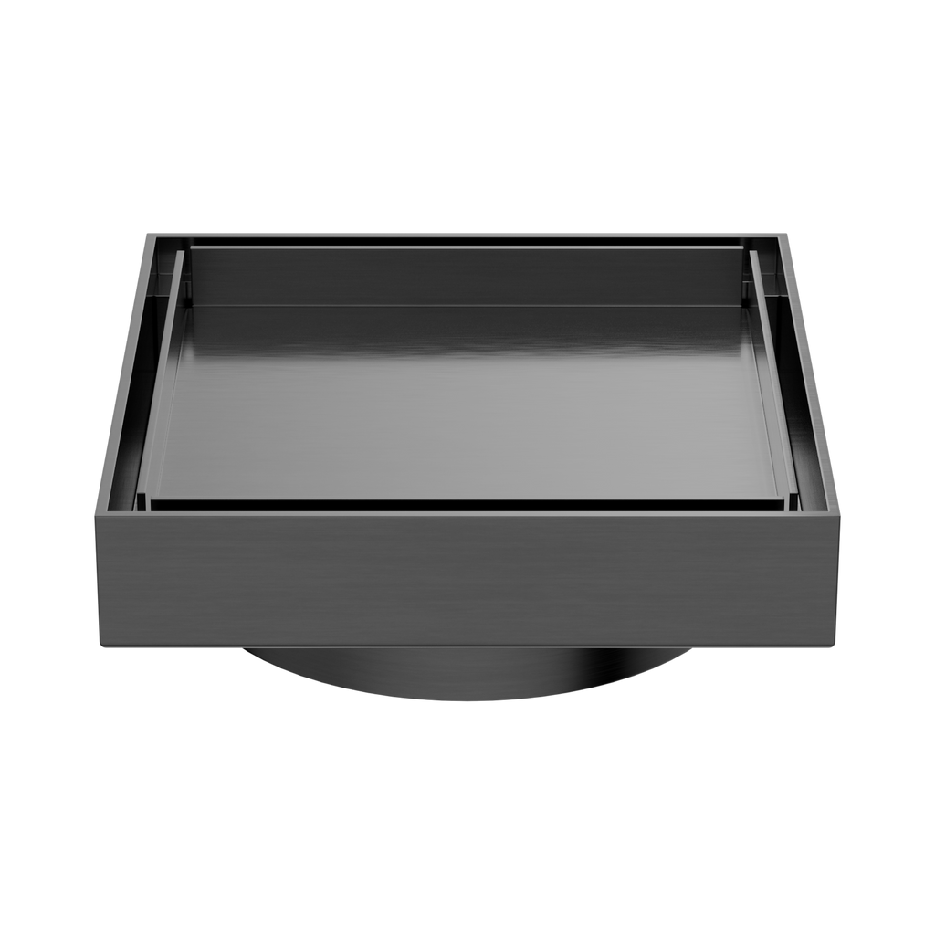 Nero Tile Insert Floor Waste 100mm Outlet - Gunmetal Grey