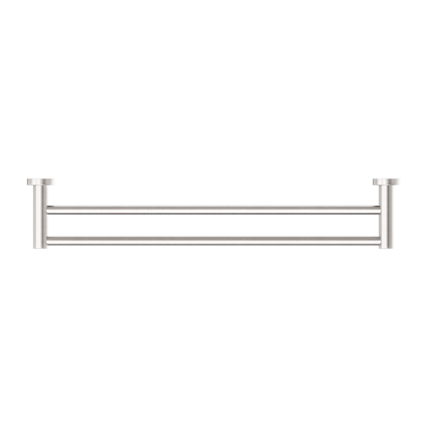 Nero Mecca Double Towel Rail 600mm - Brushed Nickel