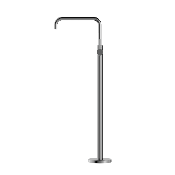 Nero Mecca Freestanding Bath Mixer Square Shape - Chrome