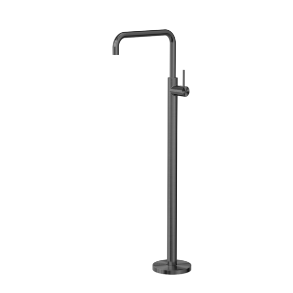 Nero Mecca Freestanding Bath Mixer Square Shape - Gunmetal