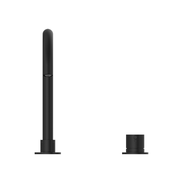 Nero Mecca Hob Basin Mixer with Round Swivel Spout - Matte Black