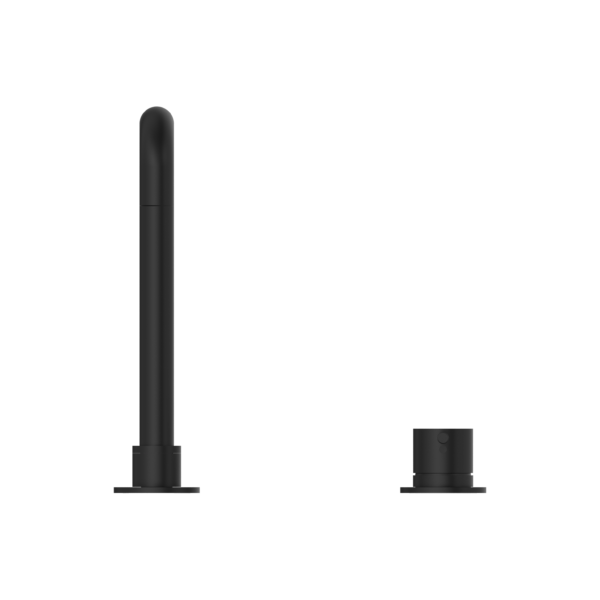 Nero Mecca Hob Basin Mixer with Square Swivel Spout - Matte Black