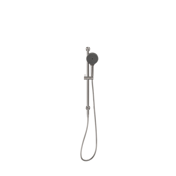 Nero Mecca Rail Shower with Air Shower II - Brushed Nickel
