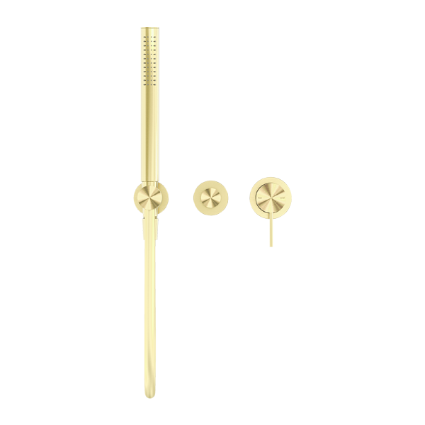 Nero Mecca Shower Mixer Diverter System (Separate Back Plate) - Brushed Gold