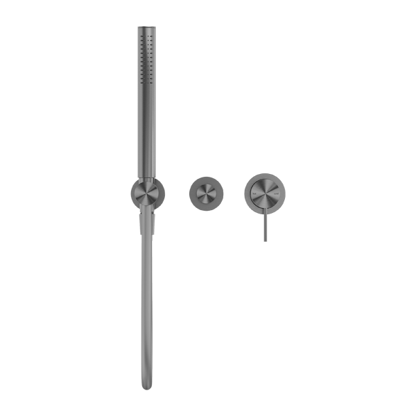 Nero Mecca Shower Mixer Diverter System (Separate Back Plate) - Gunmetal