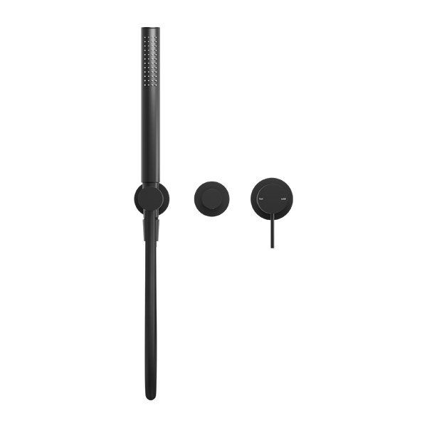 Nero Mecca Shower Mixer Diverter System (Separate Back Plate) - Matte Black
