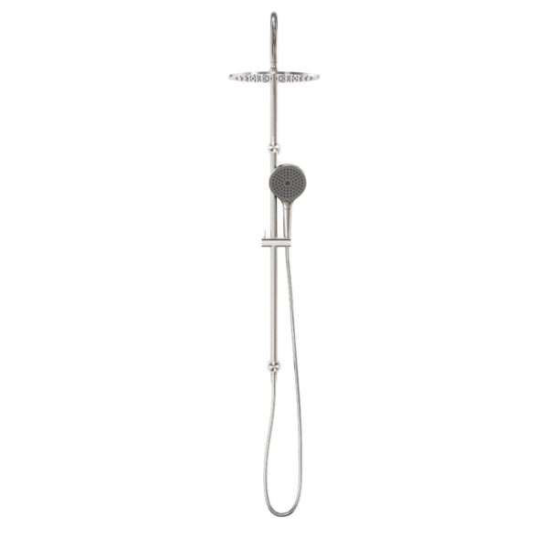 Nero Mecca Twin Shower with Air Shower II - Brushed Nickel